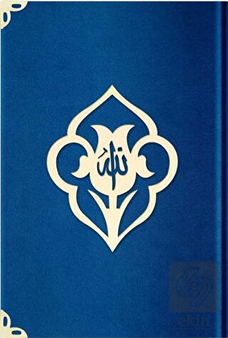Orta Boy Kadife Kuran-ı Kerim (Lacivert, Güllü, Mü