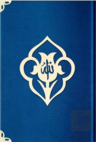 Orta Boy Kadife Kuran-ı Kerim (Lacivert, Güllü, Mü