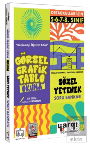Ortaokullar İçin Görsel Grafik Tablo Okuma Sözel Yetenek Soru Bankası