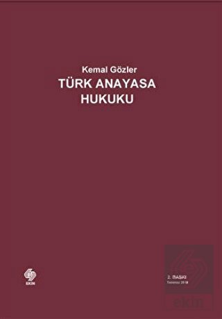 Outlet Türk Anayasa Hukuku Kemal Gözler 3.Baskı