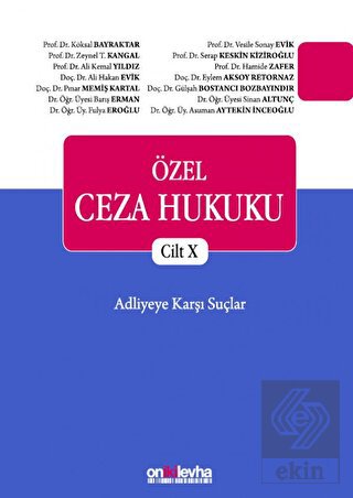 Özel Ceza Hukuku Cilt 10