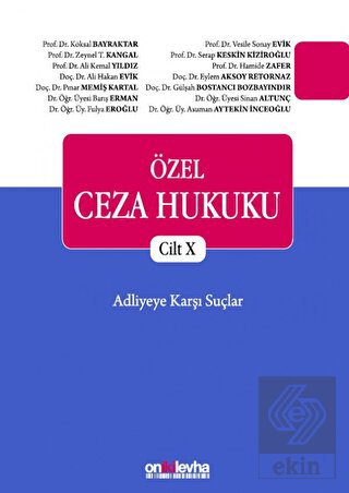 Özel Ceza Hukuku Cilt 10