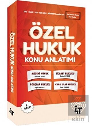 Özel Hukuk Konu Anlatımı
