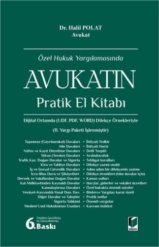 Özel Hukuk Yargılamasında Avukatın Pratik El Kitabı