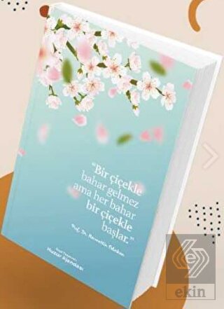 Özel Tarasrimli Huzur Ajandası - Bir Çiçekle Bahar