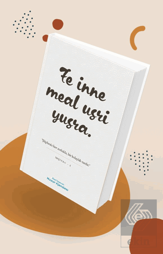 Özel Tarasrimli Huzur Ajandası - Fe Inne Meal Usri