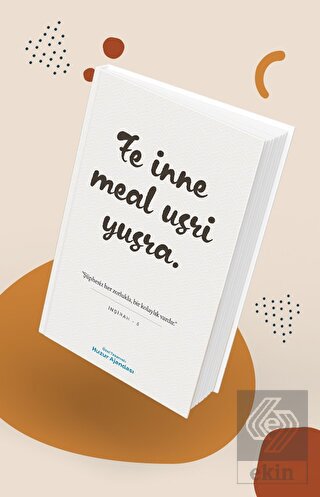 Özel Tarasrimli Huzur Ajandası - Fe Inne Meal Usri