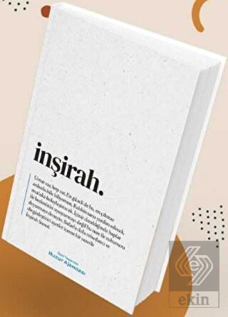 Özel Tarasrimli Huzur Ajandası - İnşirah