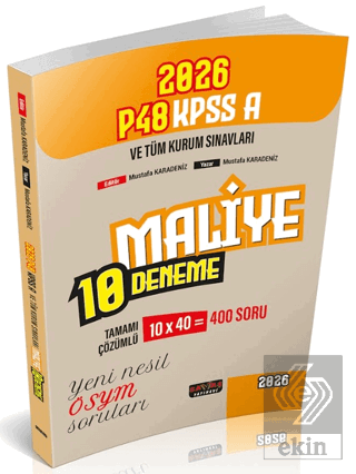 P48 KPSS A Grubu Maliye 10 Deneme