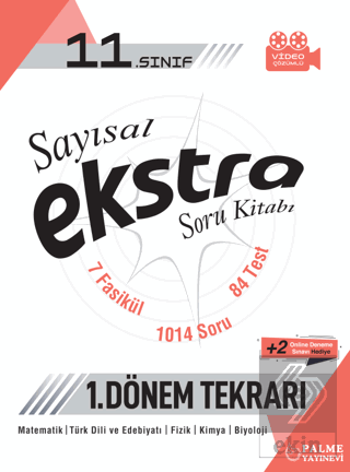 11. Sınıf Sayısal Ekstra Soru Kitabı (1. Dönem Tek