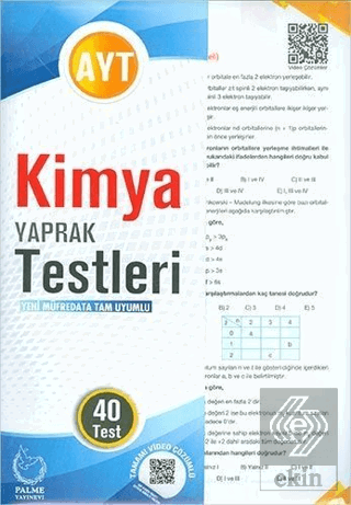 AYT Kimya Yaprak Testleri 40 Test