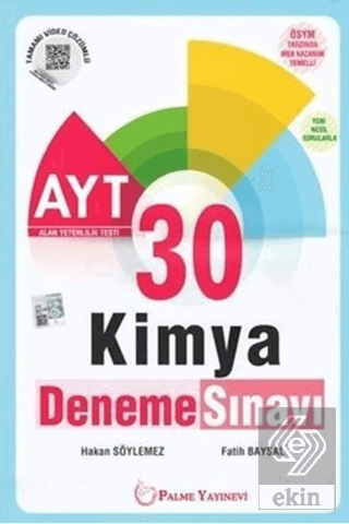 AYT Kimya 30 Deneme Sınavı