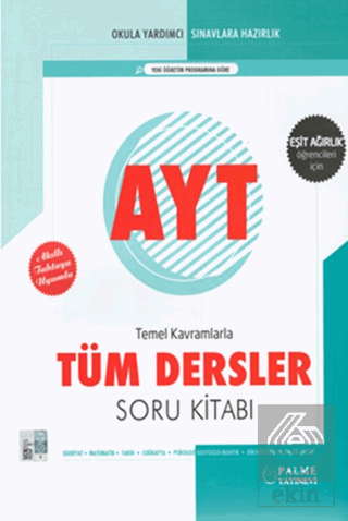 YKS AYT Türm Dersler Soru Kitabı Eşit Ağırlık