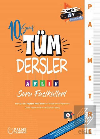 Palmetre 10. Sınıf Tüm Dersler Aylık Çalışma Fasi