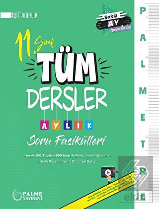 Palmetre 11. Sınıf Eşit Ağırlık Tüm Dersler Aylık