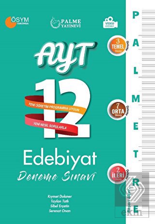 Palmetre Ayt Edebiyat 12 Deneme Sınavı