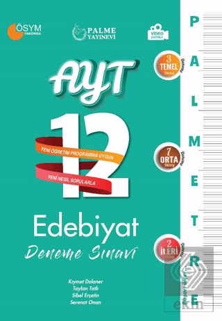 Palmetre Ayt Edebiyat 12 Deneme Sınavı