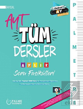 Palmetre AYT Sayısal Tüm Dersler Aylık Çalışma Fas