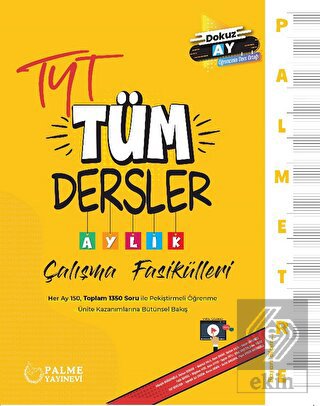Palmetre Tyt Tüm Dersler Aylık Çalışma Fasikülleri