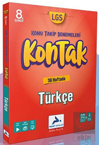 Paraf 8. Sınıf Türkçe 36 Kontak Deneme