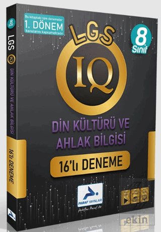 Paraf 8. Sınıfı LGS IQ 1. Dönem Din Kültürü ve Ahl