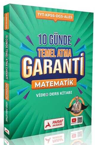 Paraf Akademi 10 Günde Temel Atma Garanti Matematik Video Ders Kitabı
