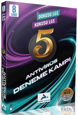 Paraf Yayınları 8. Sınıf LGS Dokusu Kokusu LGS Antivirüs 5 Deneme