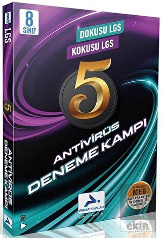 Paraf Yayınları 8. Sınıf LGS Dokusu Kokusu LGS Antivirüs 5 Deneme