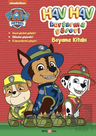 Paw Patrol Hav Hav Kurtarma Görevi Boyama Kitabı