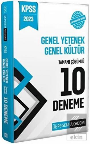 Pegem 2023 KPSS Genel Yetenek Genel Kültür 10 Dene