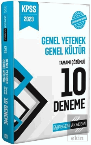 Pegem 2023 KPSS Genel Yetenek Genel Kültür 10 Dene