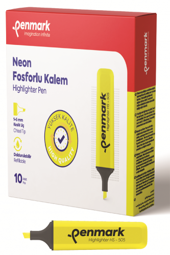 Penmark Neon Fosforlu Kalem Sarı