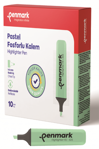Penmark Pastel Fosforlu Kalem Mint Yeşili
