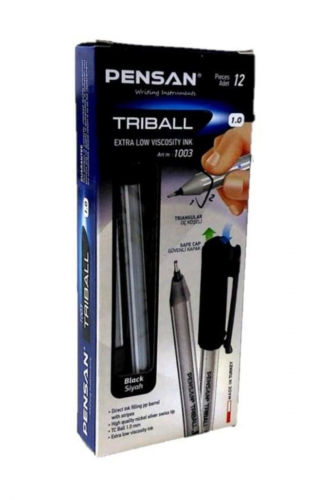 Pensan Triball Tükenmez Kalem 1MM Siyah