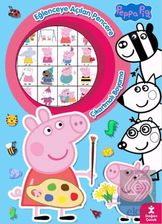 Peppa Pig Eğlenceye Açılan Pencere Çıkartmalı Boya