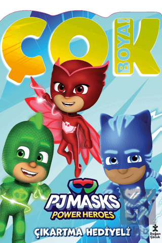 Pjmask Çok Boya! Çıkartmalı Dev Boyama Kitabı