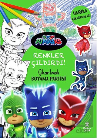 Pjmasks - Renkler Çıldırdı! Çıkartmalı Boyama Part