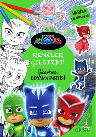 Pjmasks - Renkler Çıldırdı! Çıkartmalı Boyama Part