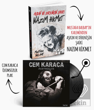 Plaklı Kitaplar - Nazım Hikmet - Cem Karaca - Ölümsüzler Plak