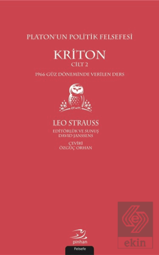 Platon'un Politik Felsefesi - Kriton Cilt 2