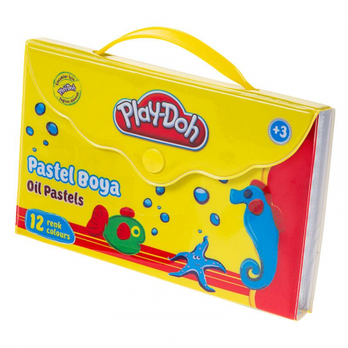 Play-Doh 12 Renk Pastel Boya / Çantalı