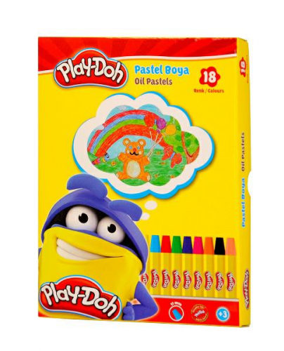 Play-Doh 18 Renk Pastel Boya