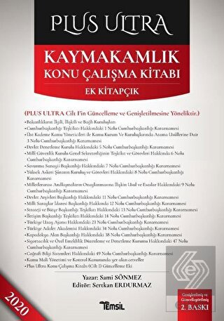 Plus Ultra Kaymakamlık Konu Çalışma Kitabı