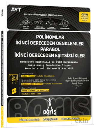 Polinomlar İkinci Dereceden Denklemler Parabol İkinci Dereceden Eşitsizlikler Matematik Fasikülleri