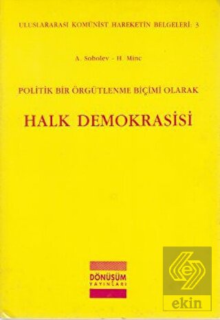 Politik Bir Örgütlenme Biçimi Olarak Halk Demokras