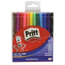 Pritt Keçeli Kalem Poşette 12 Renk