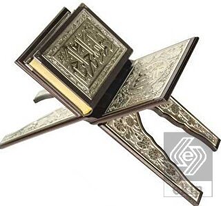 Rahleli Kaplama Gümüş Kur'an-ı Kerim (Çanta Boy)