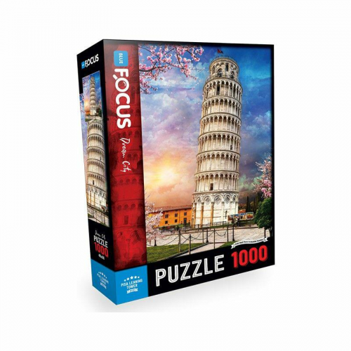 Rasyonel Pisa Leaning Tower (Piza Kuesi) 48x66 Puzzle 1000 Parça