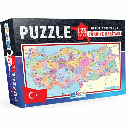 Rasyonel Türkiye Haritası 32x66 Puzzle 123 Parça