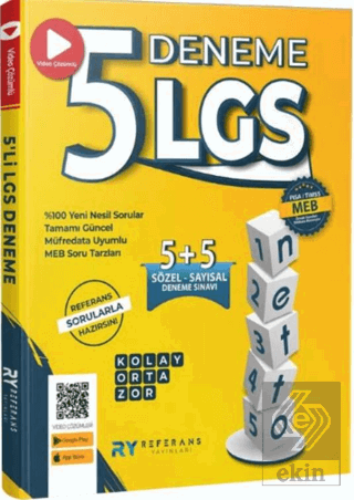Referans 2021 LGS Netto Tamamı Video Çözümlü 5 Fasikül Genel Deneme